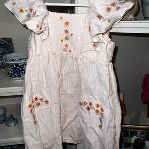 Tartine Et chocolat cotton/linen blend dress